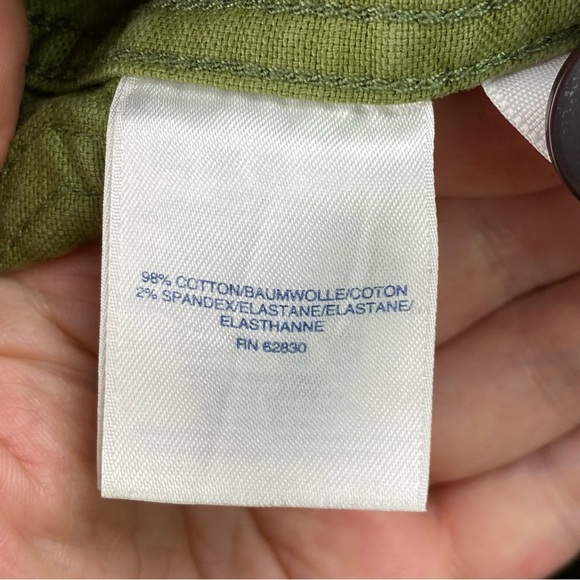 SOLD.   Lands’ End Canvas Utility Jacket Size M Olive Green Military Safari Barn - Picture 5 of 7